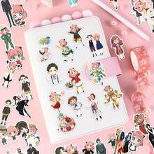 54pcs Anime Character Line Art High-Quality Stickers, Wall & Mobile DIY Decorative Stickers