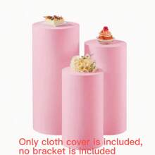 1 Set einfarbiger zylindrischer Ständerüberzug, Spandex Elastischer Säulenüberzug für Hochzeitsfeier, Dessertbuffet Dekoration, passend für zylindrische Tische, geeignet für Hochzeitsaccessoires, Süßwarenbuffets, Geburtstagsfeiern, Weihnachtsveranstaltungen, alle Jahreszeiten (Gestell nicht enthalten)