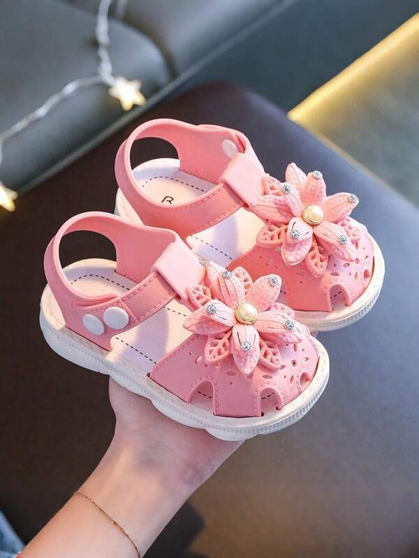 Girls' Summer Sandals , Princess Style Fashion Toddler Shoes, Soft Bottom Baby Walking Shoes