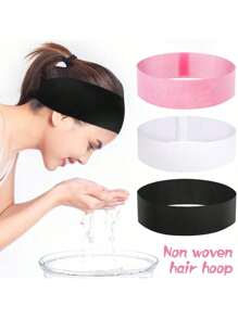 50/100PCS Disposable Spa Facial Headbands Elastic Headband Wrap Adjustable Hook-And-Loop Stretch Non-Woven Hair Band Beauty Tools,Skincare Headband,Beauty,Skin Care Products,Spa,Self Care,Skin Care Tools,Face Care,Esthetician Supplies,Skin,Face Wash,Facial