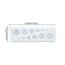 Moldes de resina epóxi faça você mesmo, moldes de resina para pingentes, incluindo molde de silicone em formato de coração e redondo para fabricação de joias - molde de artesanato com acabamento brilhante e vários tamanhos para brincos e colares faça você mesmo, ideal para presentes românticos, molde de silicone para artesanato