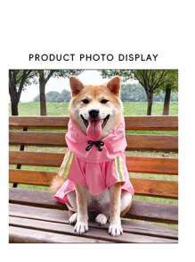 Reflective Dog Rain Poncho, Convenient Outdoor Pet Rain Jacket