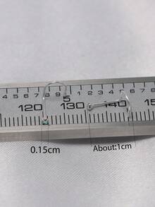 2pcs 925 Sterling Silver Nose Rings, 1.5mm Crystal, 24G Piercing Hooks