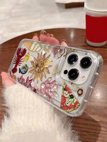 1个太阳冰淇淋龙虾星形图案TPU软防摔手机壳，兼容 16/11/12/13/14/15/15Pro/15 Plus/15 Pro Max/7 Plus/8 Plus/X/XS Max/XR/11 Pro/12 Pro/13 Pro/14 Pro/12 Mini/13 Mini/11 Pro Max/12 Pro Max/13 Pro Max/14 Pro Max/14 Plus/6/6S/6 Plus/7/8/16 Pro/16 Plus/16 Pro Max/SE 和 Galaxy A54/A14/A12/A13/A15/A32/A33/A24/A52S/S20/S21/S22/S23/S24/S23 Plus/S24 Ultra/S25/A15/A33/A23，防水防震防刮。 - 彩色 - 查看 5
