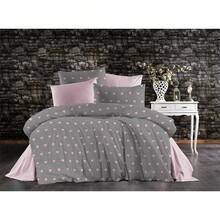 [Hergestellt in der Türkei] Weiche Baumwoll-Mischung 3/4 Stücke Bettwäsche-Set | 160*220 / 220*240 Bettbezug + 180*240 / 240*260 Spannbettlaken + 50*70 Kissenbezug(e) | Minimalistisches und gemütliches Design