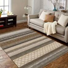 A Large Area Rug/Camping Blanket Suitable For Courtyard/Indoor Use, Featuring Personalized Retro Patterns, Made With High-Density Material And Non-Slip Bottom Particles, Fade-Resistant, Abrasion-Resistant, Highly Absorbent, Suitable For Hardwood Floors And Outdoor Use, Easy To Carry