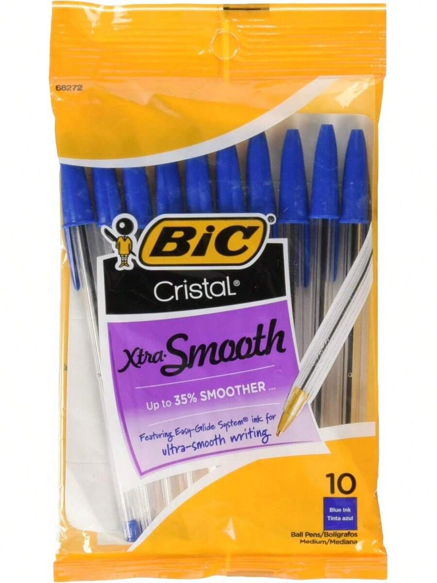BIC 751766084321 Cristal Xtra Smooth Pens Blue Medium Point. 10-Pack - 1 - 查看 1