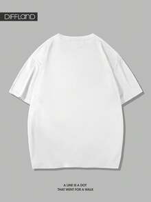 1. 男士运动短袖T恤，GYM TIME 男士白色T恤，休闲运动健身短袖，哑铃图案，适合健身房和健身爱好者 - 白色 - 查看 4