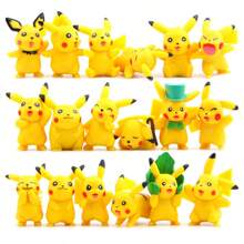 pokemon Set decorativo de 6 piezas de toppers para pastel de Pikachu Pokeball, ideal para mesa de postres y redes sociales