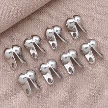 50/100pcs Real 18K Gold Plated Clamshell Knot Covers Fold-Over Calotte End Tips Ball Chain Connector Clasp For Jewellery Making Bracelets Necklaces Findings DIY Crafts