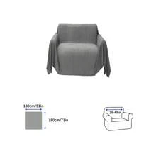 1pc Chenille Sofa Towel, Anti-Splash, Machine Washable, Non-Slip, Suitable For Bedroom, Office, Bedroom And Living Room, Home Decoration