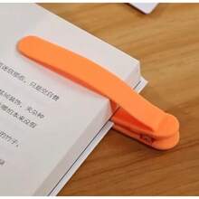 1PC Semn de carte de citire | Urmărire automată a paginii | Clip de marcaj inovator din silicon moale, portabil și elegant, minimalist, multifuncțional | Perfect pentru toate cărțile, cărțile de lucru, atlasele | Cadou ideal pentru colegii de clasă și cadou motivațional de învățare pentru copii.