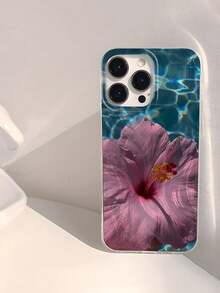 Funda para teléfono con diseño minimalista floral azul, brillante, suave, impermeable, a prueba de golpes y antideslizante (1 unidad). Compatible con phone Funda S - Multicolor 10 - Ver 2