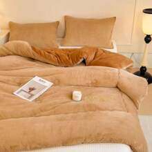 1 pièce Couette d'hiver chaude, courtepointe réversible pour usage domestique, couette à double couche épaisse pour l'hiver dans le dortoir