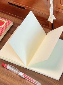 50 Blatt/100 Seiten süßes Tomaten Blanko Notizbuch, mini tragbarer Memo Block, Skizzenbuch, Tagebuch, Schulmaterial, Schulanfang
