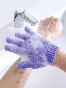 50-1 Pc, Bath Gloves For Shower Exfoliating,Exfoliating Gloves,Wash Gloves For Shower, Shower Exfoliating Gloves, 10 Colors Body Exfoliating Gloves With Hanging Loop, Scrub Exfoliating Gloves For Bath Face Spa Hand Sanitizer Deep Scrub Dead Skin Women Men Back To School - Multicolor - View 10