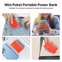 YLYP Ultra Sottile Power Bank portatile da 5000mAh/10000mAh, progettato per emergenze all'aperto, con doppia USB/Type-C/Micro, compatibile con /Android e altri dispositivi elettronici digitali, perfetto come regalo per le vacanze.