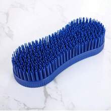 1pc Lightweight Plastic Horse Grooming Brush, Suitable For Various Pet Sizes, Sensitive Skin Bathing