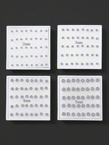 160pcs/40pcs Fashion Rhinestone Earrings, Suitable For Men And Women Parties And Daily Wear - MH2345 - View 13