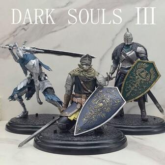1PC 14cm-20cm/5.51inch-7.87inch Dark Souls Ⅲ Anime Figure Kishi Artorias Action Figure Oscar Astora No Joukyuu Kishi Figurine Room Decorations PVC Adult Collection Model Doll Toys Birthday Gifts