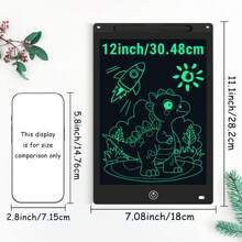 XZBB LCD-Schreibtafeln in verschiedenen Größen 8,5/10/12/16/20 Zoll, Kinderschultafel zum Zeichnen, Multifarbiges Großformat-Schreib- und Zeichenwerkzeug, kreatives Talent, Denkaufgaben für Kinder ab 3 Jahren, One-Touch Bildschirm löschen/sperren, Reise/Geburtstags/Einschulung/Weihnachtsgeschenk, zufälliger Rahmen im Blindpack