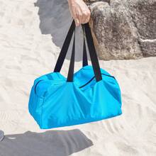 SoBuy Tenda da spiaggia in lycra OZT02, tenda parasole, tenda da spiaggia portatile con aste in alluminio, protezione solare, facile da montare, dimensioni circa 400x200x400cm (L x L x A)