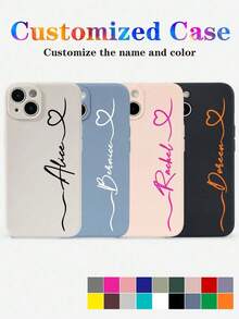 1pc Customized TPU Liquid Phone Case, Compatible With Honor, Suitable For Mother's Day, Father's Day, Valentine's Day, Birthday, Couples, Pets, Flowers & Butterflies, Can Be Customized With Full Printing To Create Phone Cases, Personalized Gift - Black - View 11