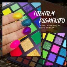 Palette di ombretti UCANBE con 48 colori, palette di ombretti dai colori intensi e a lunga durata, palette di ombretti impermeabili, opachi e brillanti