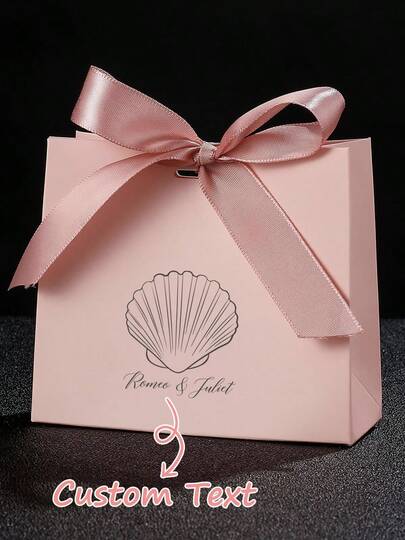 Bolsas de regalo de lujo personalizadas con cinta - Bolsas de embalaje premium para fiestas y damas de honor con textura gruesa, bolsas de papel personalizadas para joyería/ minorista con logotipo, bolsas de mercancía con marca (multicolor)