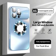 16/15/14/13/12/11 Pro Max magnetică fereastră de vedere mare husă mată rezistentă la șoc pentru telefon, protecție completă pentru cameră, compatibil cu încărcare fără fir, husă de protecție de vânzare la cald