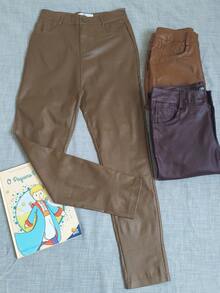Women's Resin Elastane Pants - Marrón - Ver 1