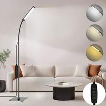 Yogle Modern LED Floor Lamp Without Remote Control, Suitable For Eyelash Extension, Beauty Salon And Makeup - Adjustable Lighting, Metal Structure With Powder Coating - Perfect For Living Room, Bedroom And Office Reading - Black - View 6