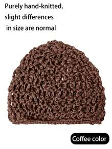 Bonnet de nuit en maille noire, filet à cheveux crocheté ondulé enveloppant pour chignon, filet à cheveux grande taille pour toute la tête, foulard pour les cheveux longs des dames. Convient aux personnes aux cheveux longs, raides et bouclés, utilisé pour protéger les coiffures et fixer les styles quotidiens