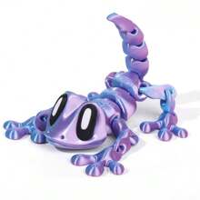 Adorno de Gecko impreso en 3D con articulaciones flexibles, apropiado para amantes y coleccionistas de geckos, ideal para decoración del hogar y oficina, perfecto como regalo de Halloween, Navidad y Acción de Gracias