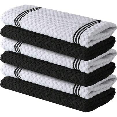 2PCS Kitchen Towels - 12x12 Inch Ultra Soft Tea Towel, Super Absorbent Terry Dish Towels For Kitchen Linens Kitchen Accessories Back To School, Christmas, Halloween