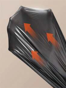50pcs/Pack Thickened Plastic Garbage Bags, Carry-Style, Black, For Home, Living Room, Office, Kitchen, Great Value