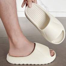 Sandalias de colchón de aire, zapatillas de verano para mujer para uso en exteriores/interiores, hogar y baño, con plataforma antideslizante para pareja