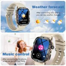 MixtataDi Smart Watch,Wireless Calling /Dial, Various APP Reminders,Suitable For Men And Women,Sports Watches,Information Reminder,For IOS/Andriod - Mực đen - Xem 5