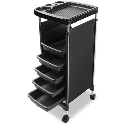 6-Layer Salon Station Trolley Cart With Wheels,Salon Trolley - Space Saving Rolling Cart For Hairdressing, SPA, Tattoo Tray, Multipurpose Salon Cart Salon Stations For Hair Stylist