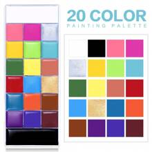 Set de pintura corporal UCANBE de 20 colores: pintura facial para Halloween
