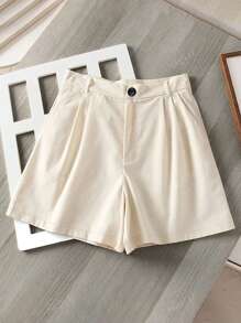 Set di giacca monopetto in chiffon senza maniche e pantaloncini casual estivi da donna per vacanze