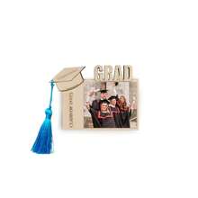 1pc 2025 Wooden Back-To-School Picture Frame, With Pink/Blue/Black Hanging Tassels, Gift For Friends, Kids, Back-To-School Present