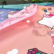 Sanrio 4 قطع/مجموعة حقيبة مستندات لهالو كيتي للطلاب والمعلمين بحجم A4 بتصميم كرتوني من أنمي، مناسبة لتخزين الملفات والأوراق الرسمية ( قد تكون بعض الأجزاء عشوائية)، ضروريات العودة إلى المدرسة