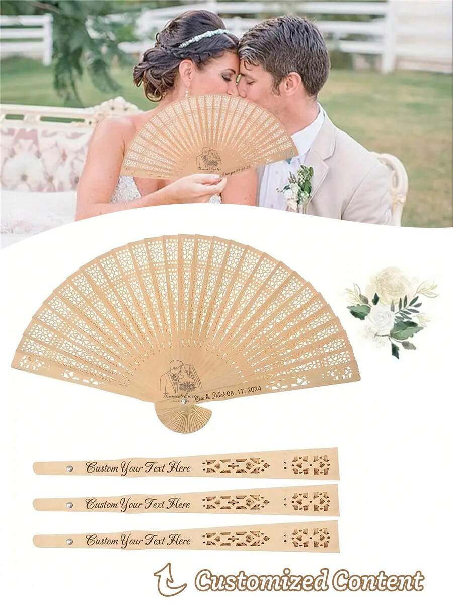 Bộ quạt tay gỗ gấp gọn tùy chỉnh 5/15/30 chiếc, quạt cưới chạm khắc theo yêu cầu, quà tặng tiệc tùng, quà lưu niệm cho khách mời đám cưới, quạt cầm tay cưới cá nhân hóa, quà tặng đính hôn, quà tặng cô dâu, quà cảm ơn tiệc tùng, quà tặng phù rể, quà tri ân, quà cảm ơn quạt cưới số lượng lớn, quà cảm ơn tiệc tùng bằng quạt cá nhân hóa, quà cảm ơn đám cưới sáng tạo. - Nhiều màu - Xem 1