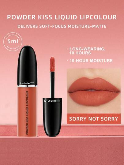  Labial líquido de beso de polvo MAC - 998 LO SIENTO NO LO SIENTO - 0.17 0Z