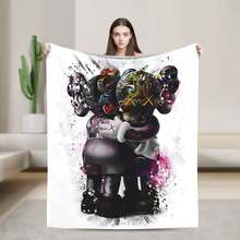 Kawss Kawaii Kaw  Blanket Flannel Blanket, Super Comfortable Winter Warm Blanket Summer Air Conditioning Blanket, Soft And Light Bed Sofa Decoration, Not Easy To Shed, Machine Washable