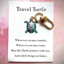 1 Stück Schildkröten Schlüsselanhänger, Ermutigung Geschenk, Dankeschön Geschenk, kann als Urlaubsgeschenk für Geliebte, Familie, Freunde und Klassenkameraden verwendet werden