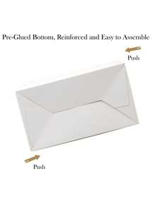 10/20个装白色纸质礼品盒，带提手，适用于婚礼、生日、新娘送礼会、毕业典礼、婴儿派对等场合，可装糖果、玩具等。（6.3x3.5x3.5英寸） - 彩色 - 查看 8