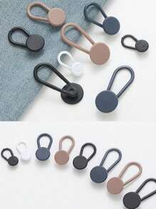 10mm-15-18mm Rubber Pants Waistband Extender Button Extension Adjustable For Clothes,Jeans Metal Elastic Waistband, Plastic Metal Elastic Adjustable Extenders, Instant Pants Waist Extenders, Seamless Clothing Accessories For Men And Women,Universal Invisible Waist Belt Extender