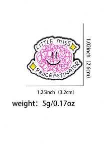 1 pièce Épinglette émail amusante en forme de cerveau Broche bande dessinée Épinglettes à revers Badges sur sac à dos, vêtements, accessoires mode, bijoux, cadeaux pour amis